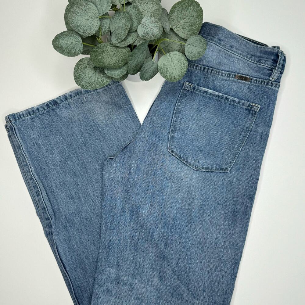 Kancan | Distressed High Rise Button Fly Wide Leg Jeans